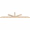 Ekena Millwork Saratoga Smooth Timber Gable Bracket, Douglas Fir, 108"W x 27"H x 3 1/2"D x 3 1/2"F, 6/12 Pitch GBW108X27X0404SAR00SDF - alternate 5